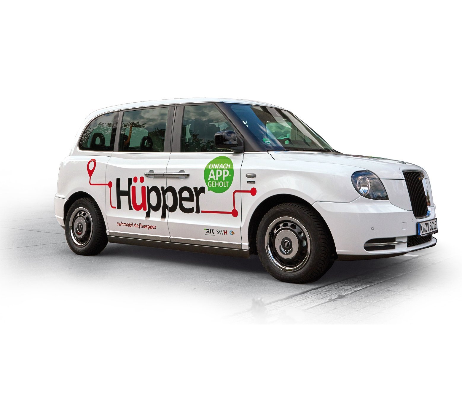 Ein Auto mit Hüpper-Schriftzug